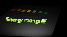Bar chart energy efficiency rating scale 4k animation concept - Powered by Shutterstock - Get 15% off with code: PIKWIZARD15
