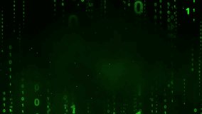 Animated green matrix background with glowing numbers and central copy space for new technologies threats and futuristic looks like artificial intelligence and cyber defense algorithms neural networks - Powered by Shutterstock - Get 15% off with code: PIKWIZARD15