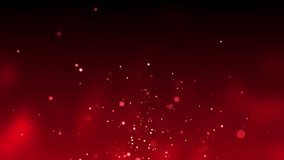 Dark red abstract background with particles and points of light creating a beautiful bokeh.  Seamless loop 4k video.
 - Powered by Shutterstock - Get 15% off with code: PIKWIZARD15