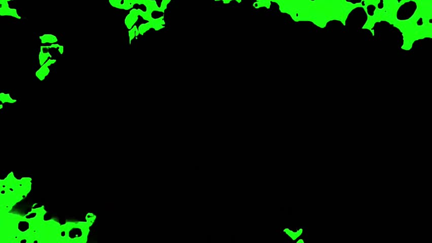 transition ink with variant color green screen
