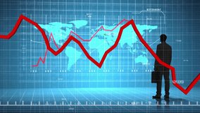 Stock market trends animation over business person analyzing global financial data. Finance, analytics, investment, trading, economy, growth - Powered by Shutterstock - Get 15% off with code: PIKWIZARD15