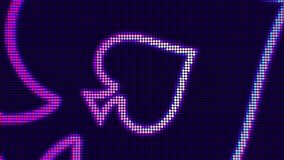 Luxury neon casino royal background. Dark abstract banner. Vip backdrop with neon spade card suit. Copy space for grand casino logo or title text. Online betting and jackpot win concept - Powered by Shutterstock - Get 15% off with code: PIKWIZARD15