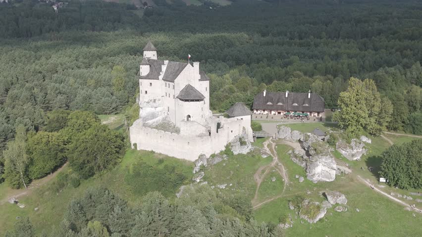 Medieval castle on a hill 