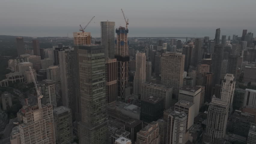 Toronto, Ontario Canada Skyline from Yorkville Yonge and Bloor