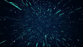 Binary code wave data flow cyber technology artificial intelligence background. Big data streams, connections animation, cyber security news studio tech stream data virtual reality cyberspace. - Powered by Shutterstock - Get 15% off with code: PIKWIZARD15