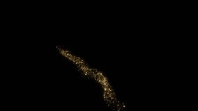 Golden Glitter shimmer Light Tail shine sparkles magic trail, bright sparkles sparks background. Birthday Anniversary new year event, Christmas Festival Bokeh lights Logo reveal Intro animation 4K 3D - Powered by Shutterstock - Get 15% off with code: PIKWIZARD15