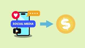 Illustration of making money from social media - Powered by Shutterstock - Get 15% off with code: PIKWIZARD15