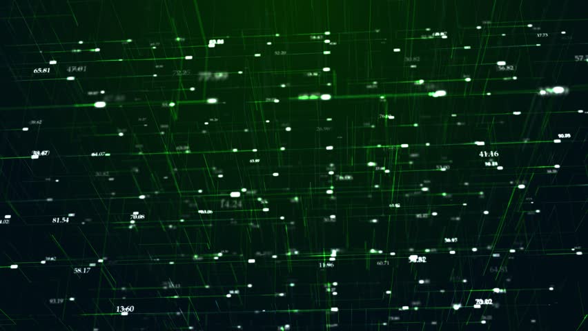 Big data technology and data science abstract background. Data scientist querying. Analysing and visualizing artificial intelligence on virtual screen. AI Data flow concept. Finance neural network-lop