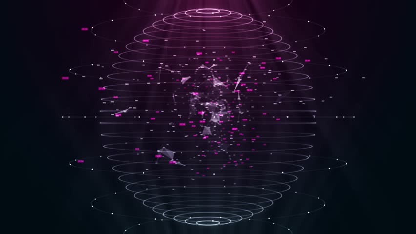 Big data technology and data science abstract background. Data scientist querying. Analysing and visualizing artificial intelligence on virtual screen. AI Data flow concept. Finance neural network-lop