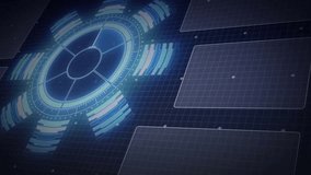 Animation of level up text over data processing with scope scanning on black background. Global technology, computing and digital interface concept digitally generated video. - Powered by Shutterstock - Get 15% off with code: PIKWIZARD15