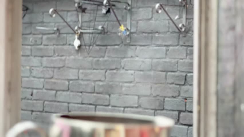 Coffee smoke on a cold street