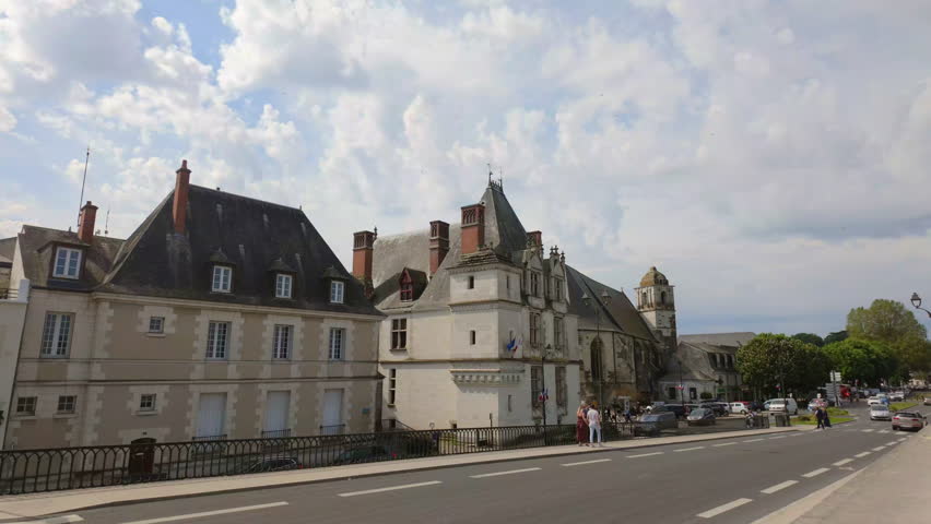 Ambois France on Summer day along the river
