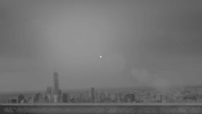 Network of connections and data processing animation over cityscape background. Technology, digital, urban, communication, futuristic, cyber - Powered by Shutterstock - Get 15% off with code: PIKWIZARD15