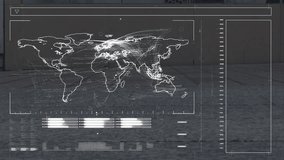 World map with data lines and text animation over people walking on street. Global, network, technology, overlay, connection, urban - Powered by Shutterstock - Get 15% off with code: PIKWIZARD15