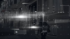 Data scanning and analysis complete animation over urban street scene. Technology, data analysis, cybersecurity, animated, big data, information - Powered by Shutterstock - Get 15% off with code: PIKWIZARD15