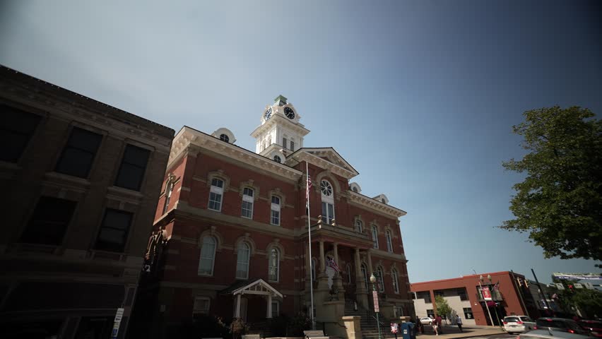 Athens County Common Pleas Courthouse in the small midwest town of Athens, Ohio.