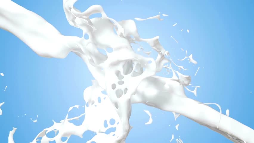 slow motion milk commercial. sales business