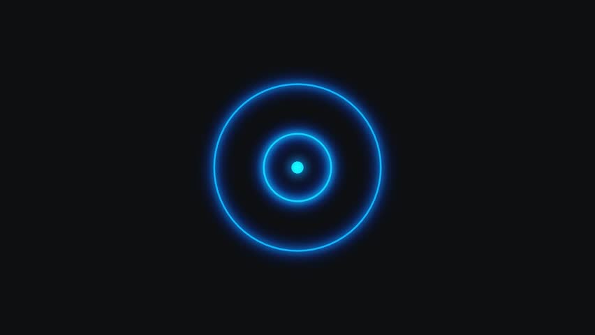 Abstract Radio Wave Animation, Alpha Channel.