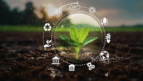 Circular economy concept for future business growth and environmental sustainability and reduce pollution for future business and environmental growth.4k corporate video...... - Powered by Shutterstock - Get 15% off with code: PIKWIZARD15