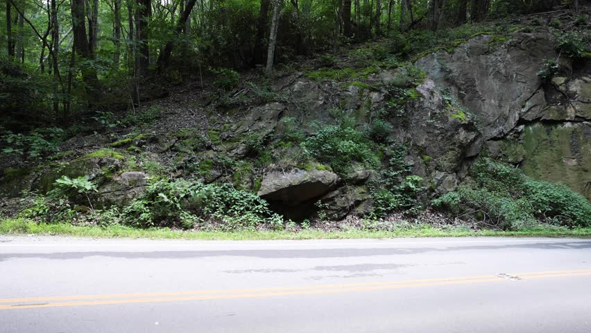 Tanbark Ridge Tunnel North Carolina, Mountain Road Scenic Blue Ridge Parkway