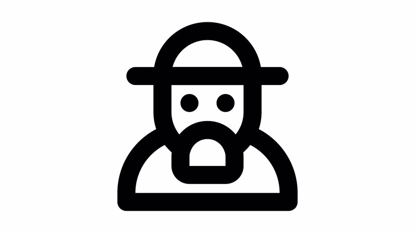 Santa Claus animation icon for social media, presentations, videos, websites, etc. No background, Alpha channel.