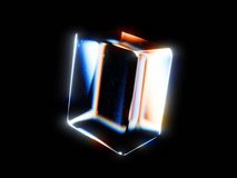 3D animation of geometric shapes with dispersion rainbow color spectrum prism effect on isolated black background - Powered by Shutterstock - Get 15% off with code: PIKWIZARD15