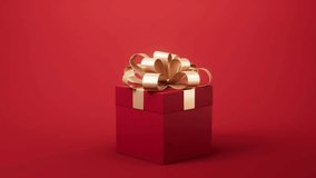 Unboxing a Festive Gift Box, Enhanced by 3D Rendering for a Lifelike Experience, A realistic 3D rendering capturing the moment of unboxing a gift box, symbolizing the joy of receiving presents - Powered by Shutterstock - Get 15% off with code: PIKWIZARD15