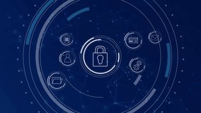 data protection and cybersecurity concept, internet network security online with padlock icon - Powered by Shutterstock - Get 15% off with code: PIKWIZARD15