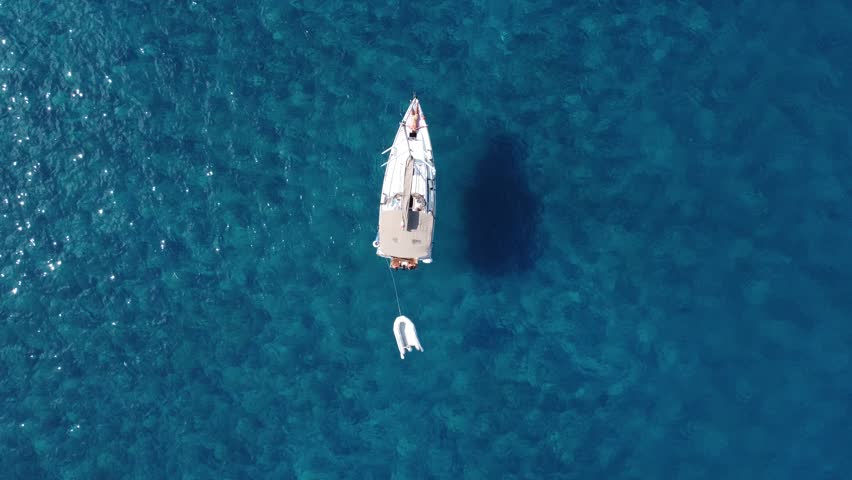 Boat from the blu sky
