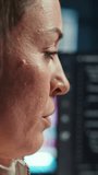 Vertical video Angry programmer feeling frustration after failing to secure company servers from virus attacks. Irritated woman releasing pent up emotions, unable to build firewalls protecting data - Powered by Shutterstock - Get 15% off with code: PIKWIZARD15