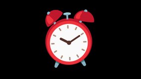 Alarm Clock Emoji Emoji Animated on a Transparent Background. Icon 4K Loop Animation with Alpha Channel. - Powered by Shutterstock - Get 15% off with code: PIKWIZARD15