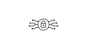 Security concept padlock icon animation. cyber security data protection icon motion background. - Powered by Shutterstock - Get 15% off with code: PIKWIZARD15