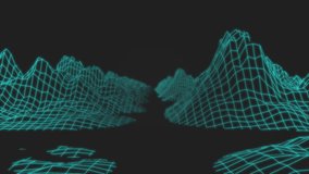 Press Start text animation over neon grid and geometric shapes. Retro, gaming, technology, digital, vibrant, 80s - Powered by Shutterstock - Get 15% off with code: PIKWIZARD15