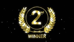 laurel wreath champion victory aniversary 1 2 3 animated background greeting champion 1 gold 2 silver 3 silver 4k looping - Powered by Shutterstock - Get 15% off with code: PIKWIZARD15