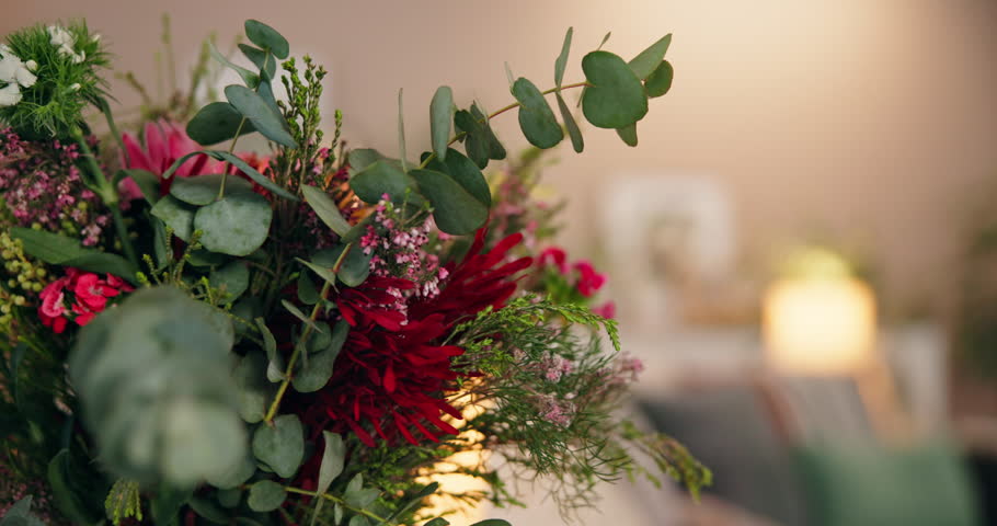 Flowers, candles and home for vigil or memorial for love, support and memories with tribute. House, death and funeral or commemoration with honor, celebration and respect with unity or solidarity