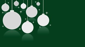 Animated Christmas background illustration of Christmas Baubles animation with copy space - Powered by Shutterstock - Get 15% off with code: PIKWIZARD15