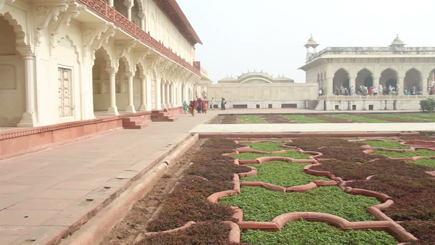 historic buildings in Agra fort - India