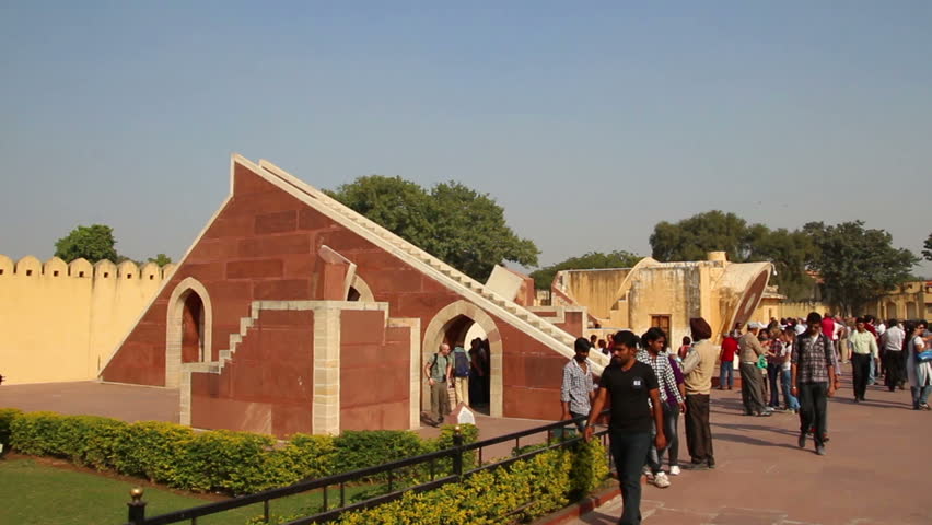 JAIPUR, INDIA - NOVEMBER 19, 2012: Astrology observatory 18th century in Jaipur,