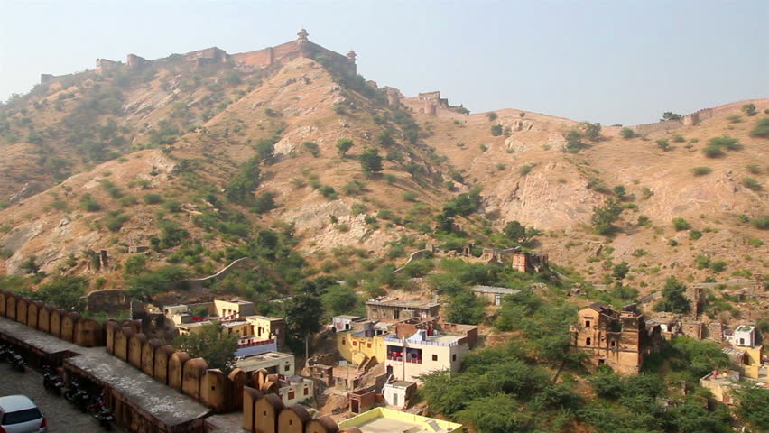 landscape near fort in Jaipur India
