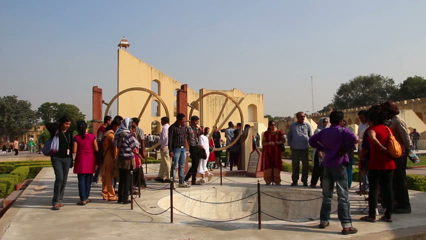 JAIPUR, INDIA - NOVEMBER 19, 2012: Astrology observatory 18th century in Jaipur,