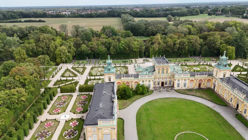 Wilanow Palace in Warsaw, Poland