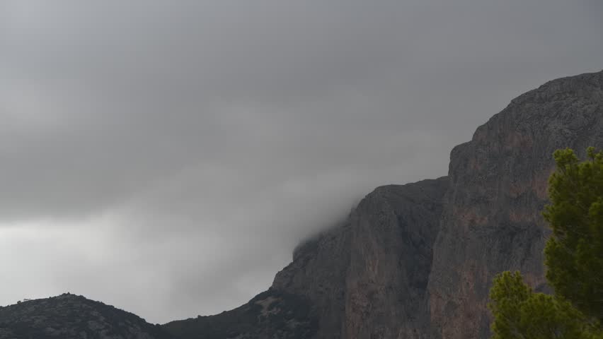 Storm clouds in the Spanish sky, Alicante Province, Costa Blanca, Spain