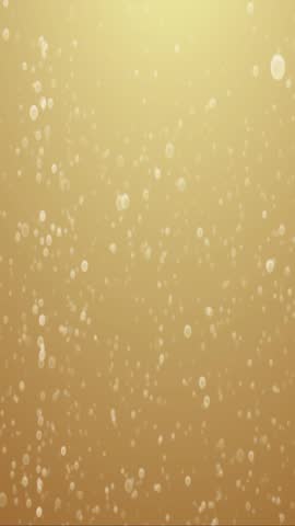 Golden Champagne Bubbles Floating Upward in Elegant Celebration