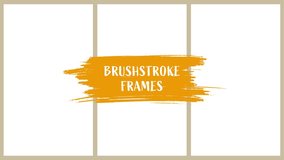 Pastel colored brushstroke frame set - Powered by Shutterstock - Get 15% off with code: PIKWIZARD15