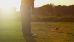 Active Male golf professional hitting the ball off tee down fairway golf course healthy lifestyle - Powered by Shutterstock - Get 15% off with code: PIKWIZARD15