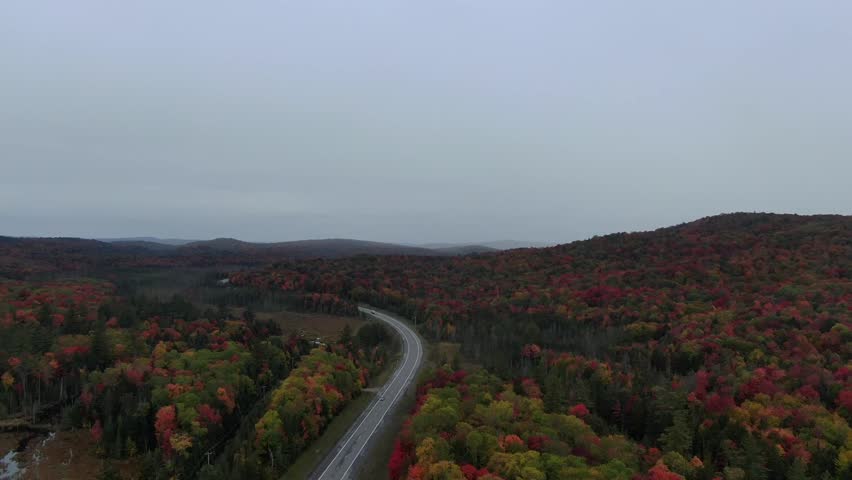 Adirondack Mountains High Peaks aerial drone footage