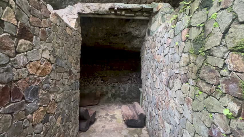 Ibaloi Mummy Caves human skeleton bones graves in a cave of Kabayan Igorot Ibaloi tribal community tribe tradition culture of mummification of ancestors