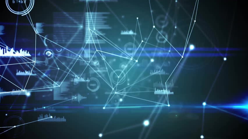 Animation of clock and data processing over network of connections. Global connections, computing and data processing concept digitally generated video. - Powered by Shutterstock - Get 15% off with code: PIKWIZARD15