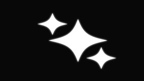 4k theree star Twinkling stars animation, white cartoon, flat, vector, doodles style stars blinking, glitter on green screen background, night sky.blackscreen.mp4 - Powered by Shutterstock - Get 15% off with code: PIKWIZARD15