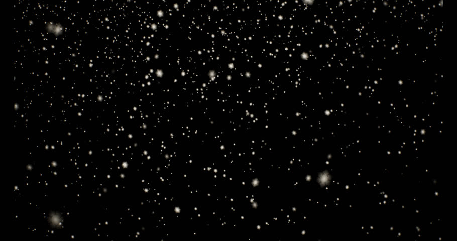 snow effect on black background